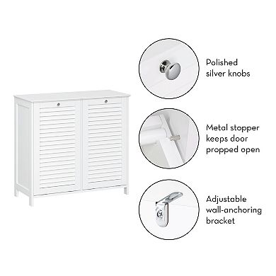 RiverRidge Home Ellsworth Double Tilt-Out Laundry Hamper