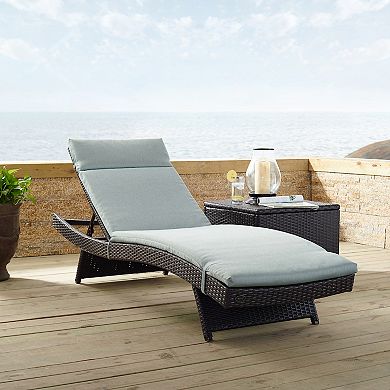 Crosley Biscayne Outdoor Wicker Chaise Lounge