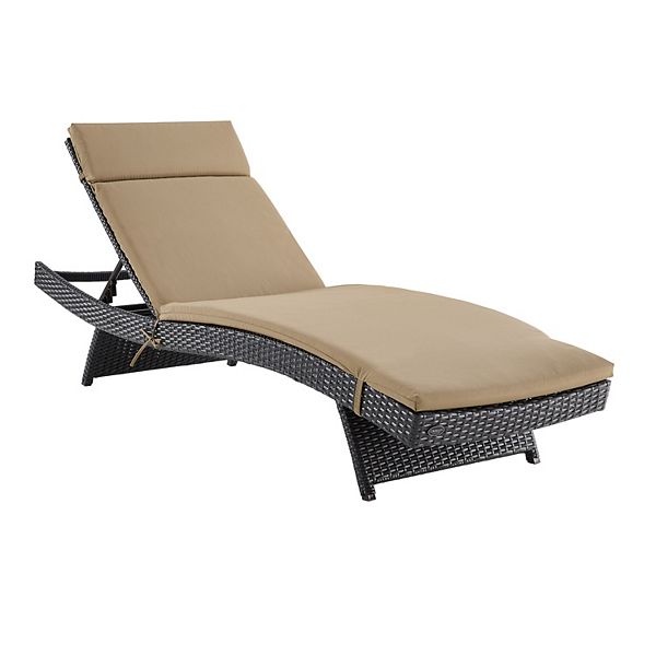 Crosley Biscayne Outdoor Wicker Chaise Lounge