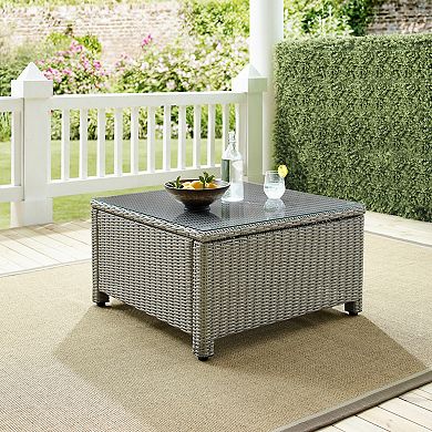 Crosley Bradenton Wicker Outdoor Sectional Coffee Table