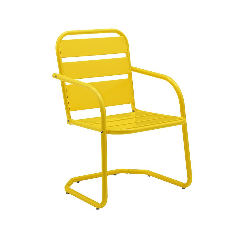 Crosley Brighton Outdoor Chair 2-piece Set, Yellow