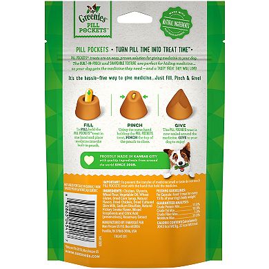 Greenies Pill Pockets Capsule Size Natural Dog Treats With Chicken Flavor - (6) 7.9-oz. Packs (180 Treats)