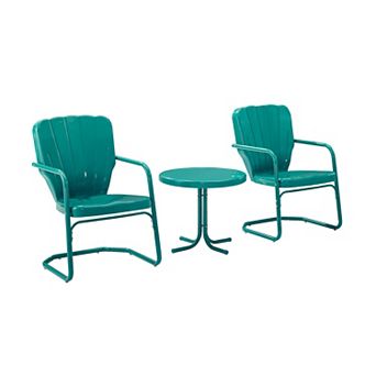 Crosley Ridgeland Outdoor Chair & Table 3 pc Set