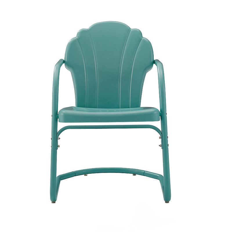 Crosley Tulip Outdoor Chair 2-piece Set, Blue
