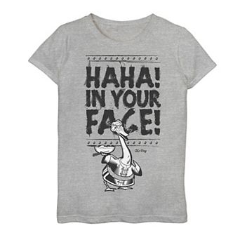 Girls 7-16 Kung Fu Panda Mr. Ping Haha In Your Face Sketch Tee