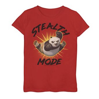 Girls 7-16 Kung Fu Panda Stealth Mode Po Portrait Graphic Tee