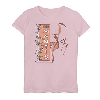 Girls 7-16 Kung Fu Panda Master Mantis Action Pose Banner Graphic Tee