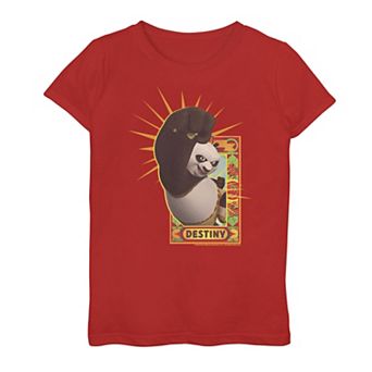 Girls 7-16 Kung Fu Panda Destiny Action Portrait Graphic Tee