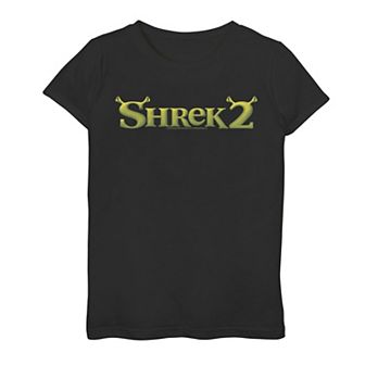 Girls 7-16 Shrek 2 Ogre Title Logo Graphic Tee