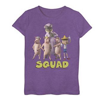 Girls 7-16 Shrek Fairy Tale Creatures Squad Group Shot Poster Graphic Tee