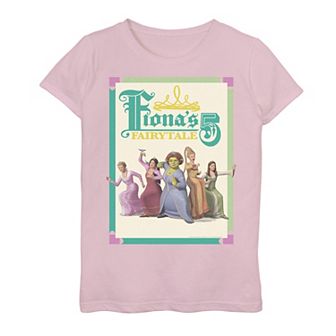 Girls 7-16 Shrek The Third Princess Fiona's Fairytale 5 Group Graphic Tee