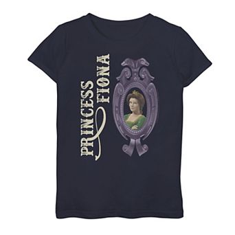 Girls 7-16 Shrek Princess Fiona In Mirror Poster Graphic Tee