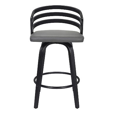 Armen Living Jayden Contemporary 30-in. Bar Height Swivel Barstool