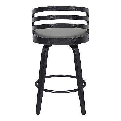 Armen Living Jayden Contemporary 30-in. Bar Height Swivel Barstool