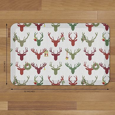 GelPro Designer Holiday Reindeer Winter Comfort Mat - 20'' x 32''
