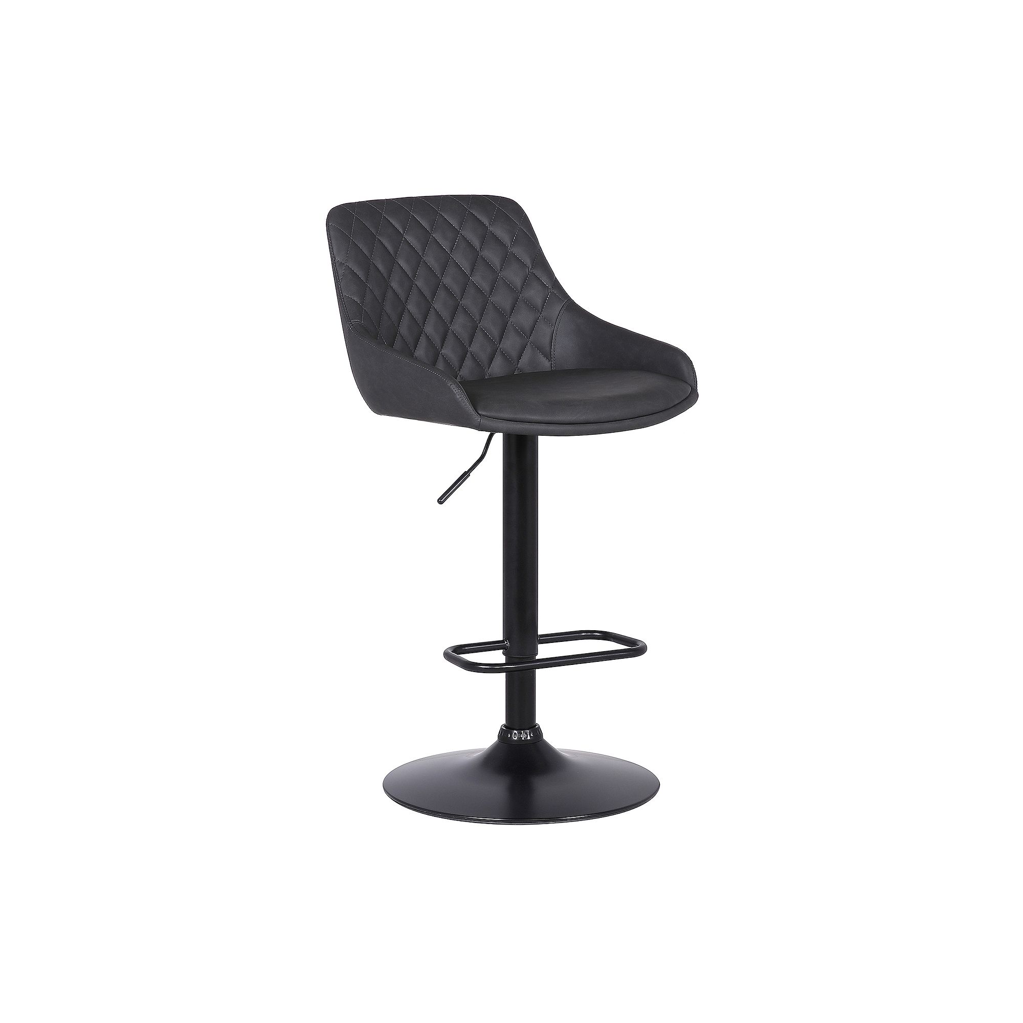 Armen Living Anibal Adjustable Barstool, Gray