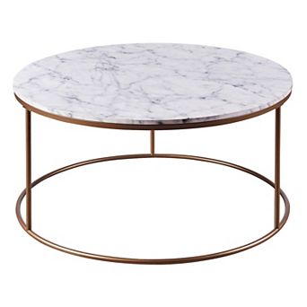 Teamson Home Marmo Round Coffee Table