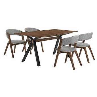 Armen Living Laredo & Rowan 5 pc Dining Set