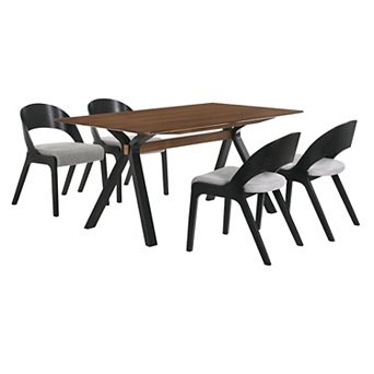 Armen Living Laredo & Polly 5 pc Dining Set