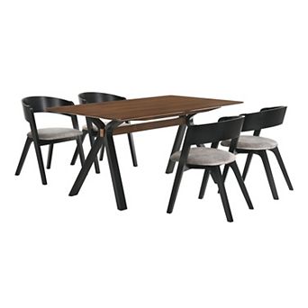 Armen Living Laredo & Jackie 5 pc Dining Set