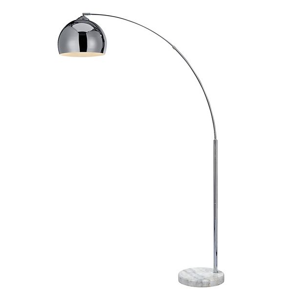 Teamson Home Arquer Floor Lamp - Chrome