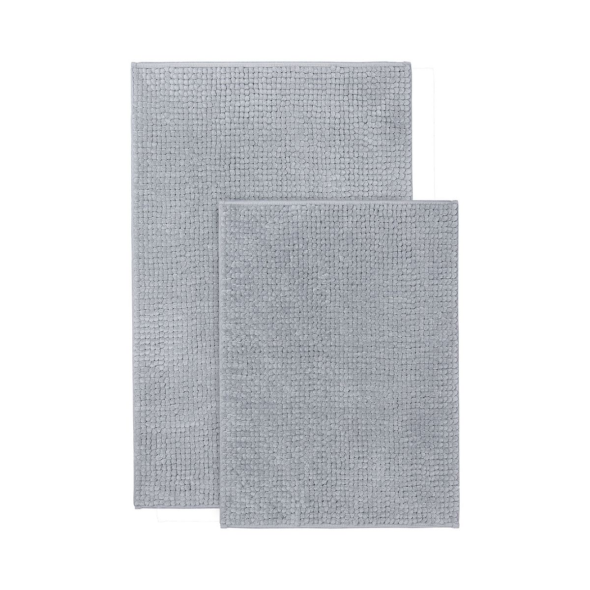 Solid Bath Rug - Gray Bubble