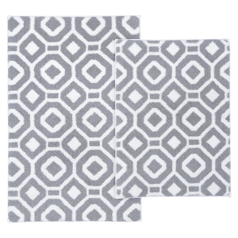 The Big One 2-pack Printed or Solid Bath Rug, Multicolor, 2 Pc Set