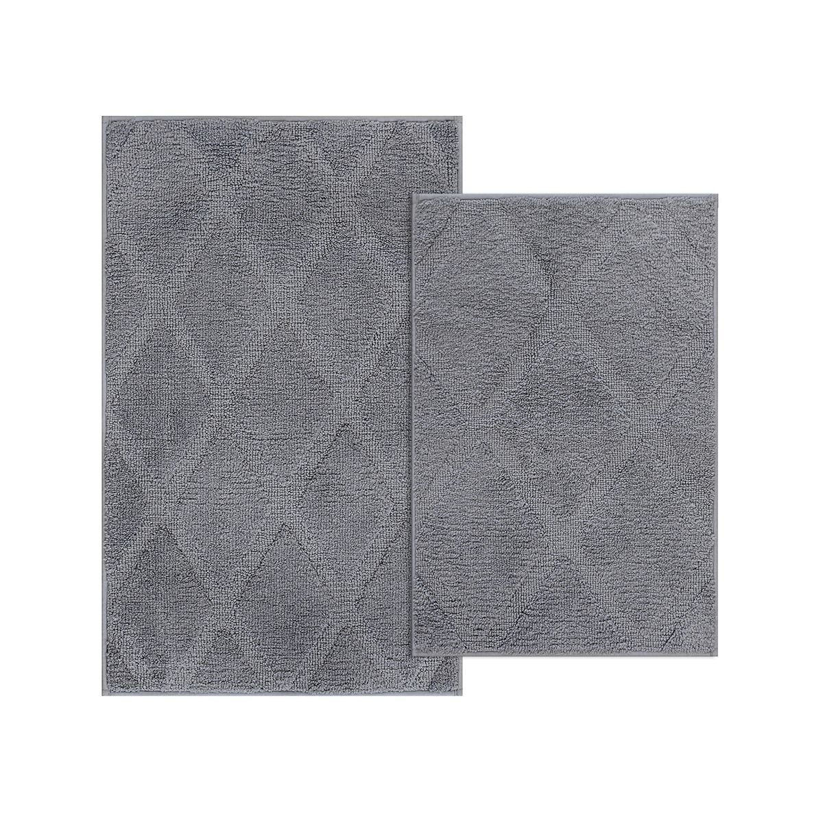 The Big One® 2-pack Printed or Solid Bath Rug - Medium Gray