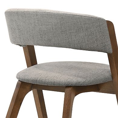 Armen Living Rowan 2-Piece Upholstered Dining Chair Set