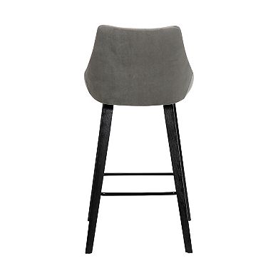 Armen Living Dani Faux-Leather Barstool