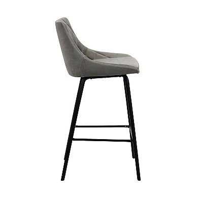 Armen Living Dani Faux-Leather Barstool