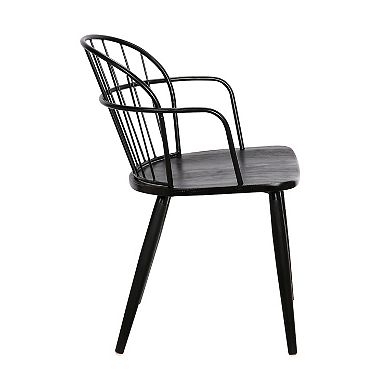 Armen Living Bradley Steel-Framed Side Chair