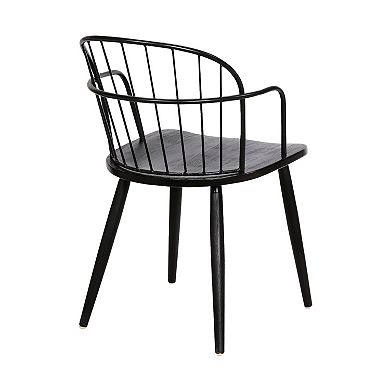 Armen Living Bradley Steel-Framed Side Chair