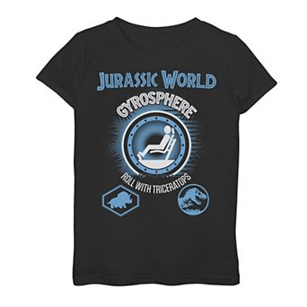 Girls 7-16 Jurassic World Gyrosphere Roll With Dinos Graphic Tee