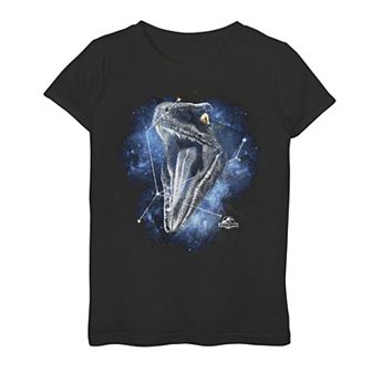 Girls 7-16 Jurassic World Raptor Roaring Constellation Graphic Tee