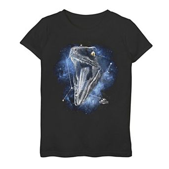 Girls 7-16 Jurassic World Raptor Roaring Constellation Graphic Tee
