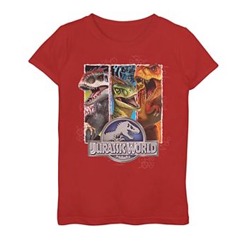 Girls 7-16 Jurassic World Indominus Rex Raptor & T-Rex Graphic Tee
