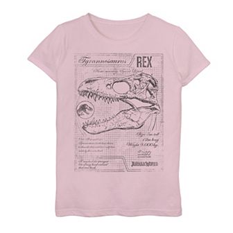 Girls 7-16 Jurassic World Two T-Rex Vintage Graph Graphic Tee