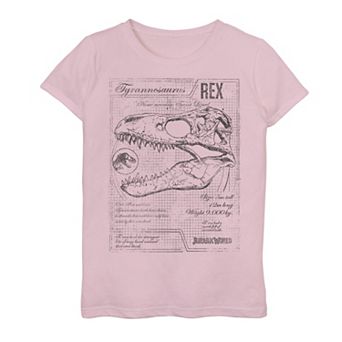 Girls 7-16 Jurassic World Two T-Rex Vintage Graph Graphic Tee