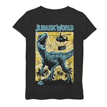 Girls 7-16 Jurassic World T-Rex Color Pop Retro Poster Graphic Tee