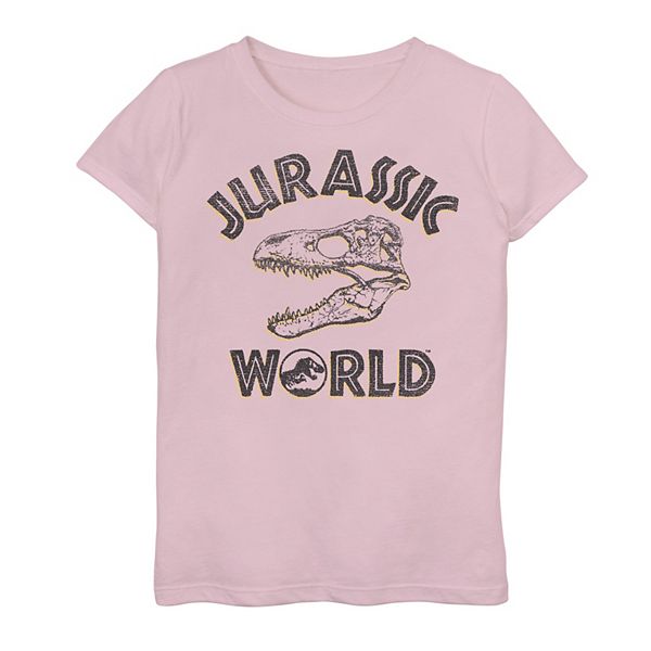 Girls 7-16 Jurassic World Two Head Hunter T-Rex Skull Graphic Tee