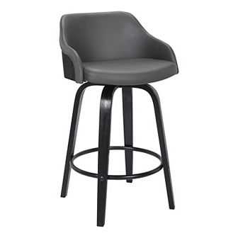 Armen Living Alec Contemporary Swivel Counter Stool