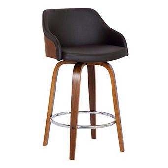 Armen Living Alec Contemporary Swivel Counter Stool