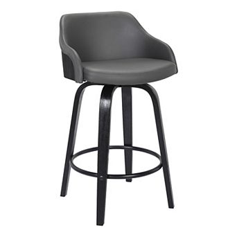 Armen Living Alec Contemporary Swivel Bar Stool