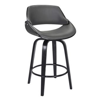 Armen Living Mona Contemporary 26 in Counter-Height Swivel Barstool