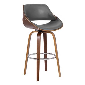 Armen Living Mona Contemporary 26 in Counter-Height Swivel Barstool