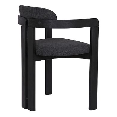 Armen Living Jazmin 2-Piece Contemporary Dining Chair Set