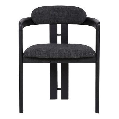Armen Living Jazmin 2-Piece Contemporary Dining Chair Set