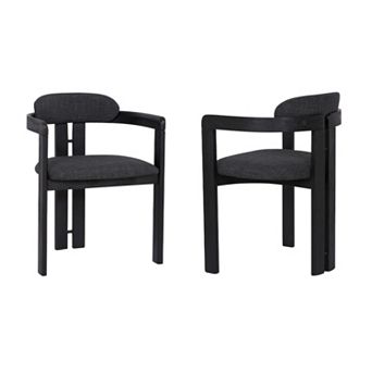 Armen Living Jazmin 2 pc Contemporary Dining Chair Set