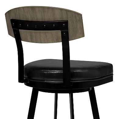 Armen Living Frisco 30-in. Bar-Height Barstool